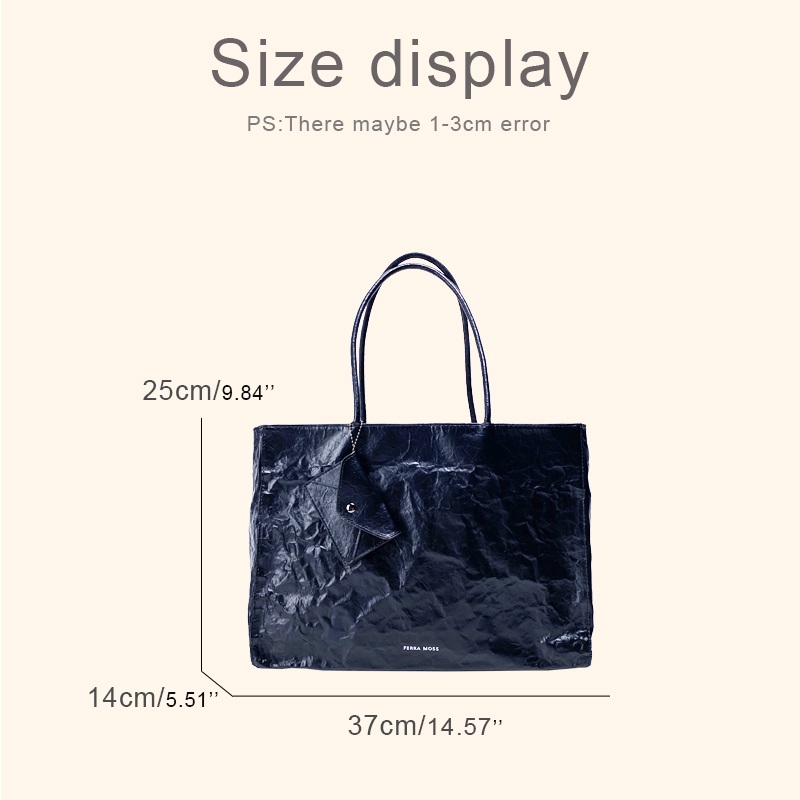 Korean Casual Kraft Paper Tote - Luxury Bags On Sale ulasan dan harga