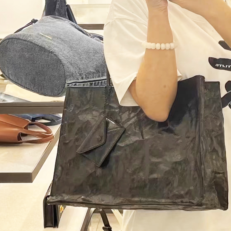 Korean Casual Kraft Paper Tote - Luxury Bags On Sale ulasan dan harga