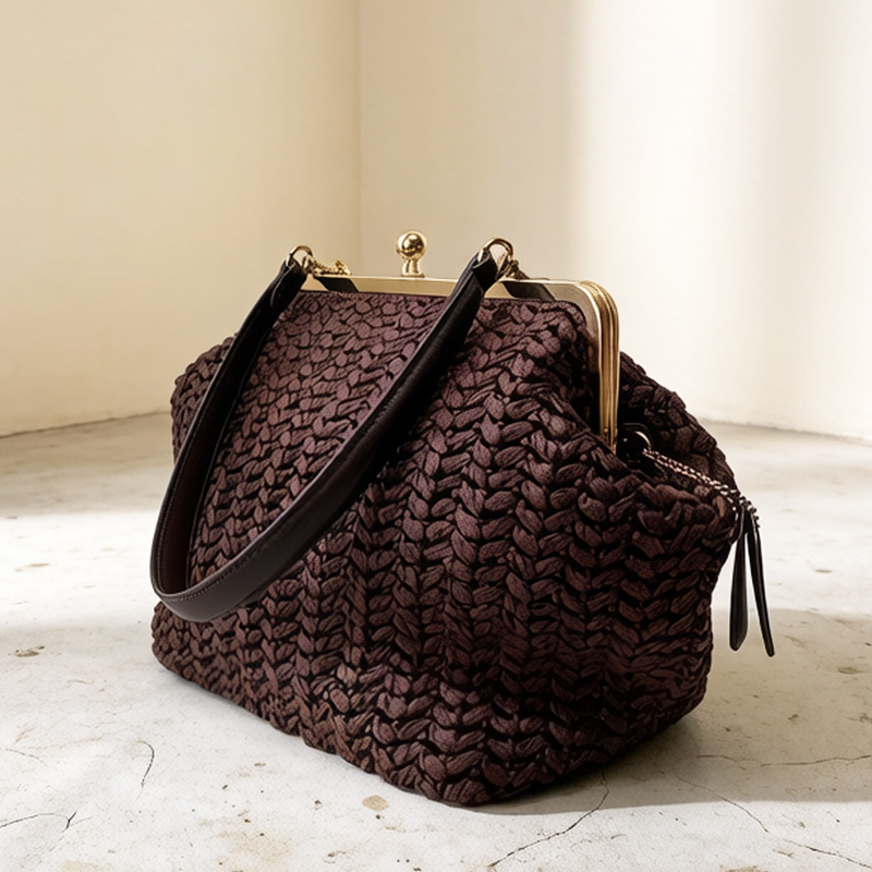 Hand-Woven Kisslock Frame Shou - Luxury Bags On Sale ulasan dan harga