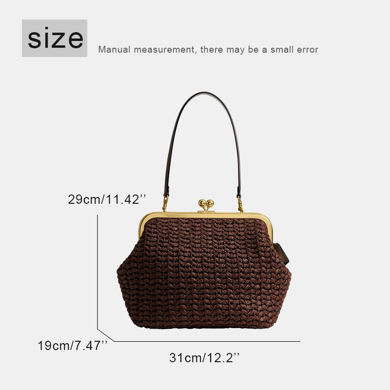 Hand-Woven Kisslock Frame Shou - Luxury Bags On Sale ulasan dan harga
