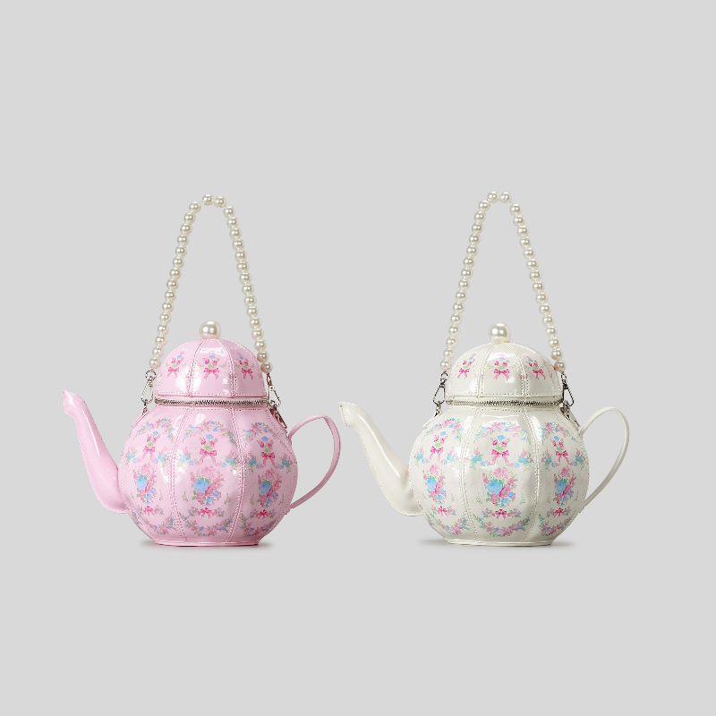 Pearl Chain Teapot Crossbody B - Luxury Bags On Sale ulasan dan harga