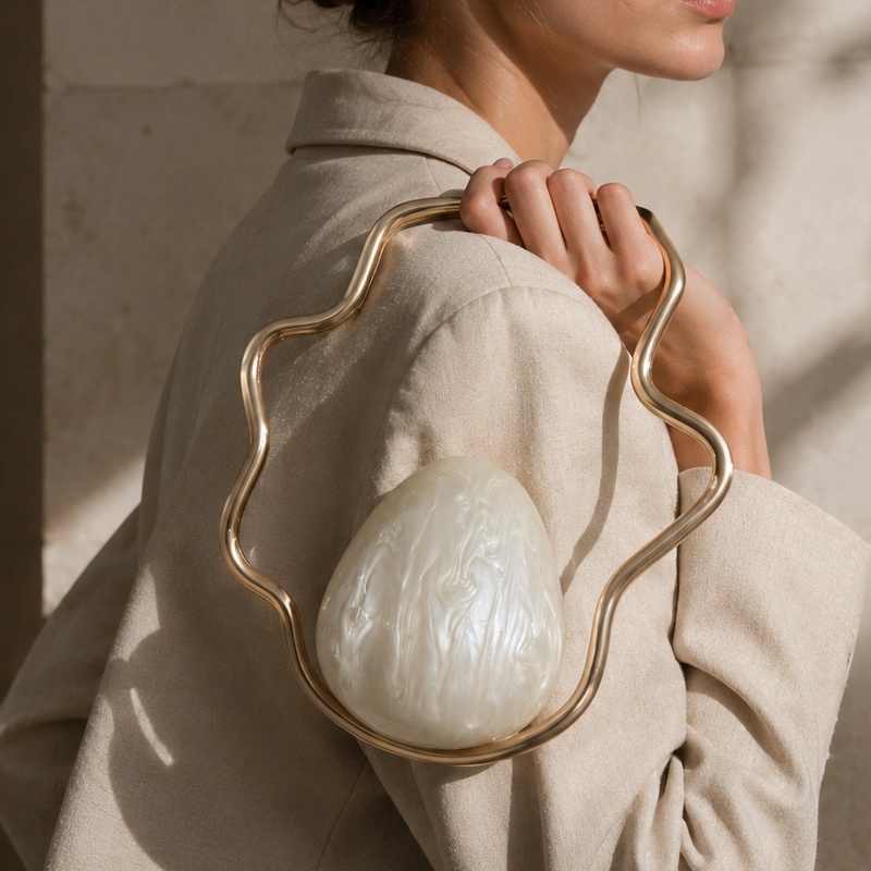Women mini Acrylic Egg Bag Cut - Luxury Bags On Sale ulasan dan harga