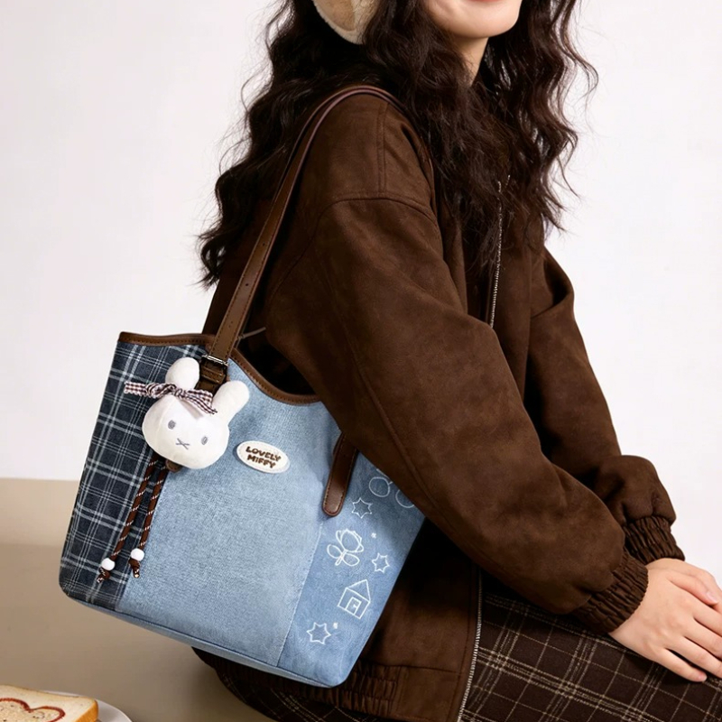 Miffy Kawaii Anime Splicing Pl - Luxury Bags Edit ulasan dan harga