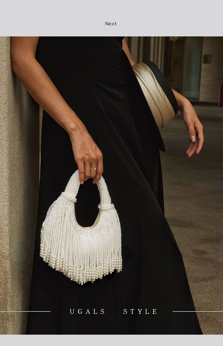 Design Handle Pearl Evening Cl - Luxury Bags On Sale ulasan dan harga