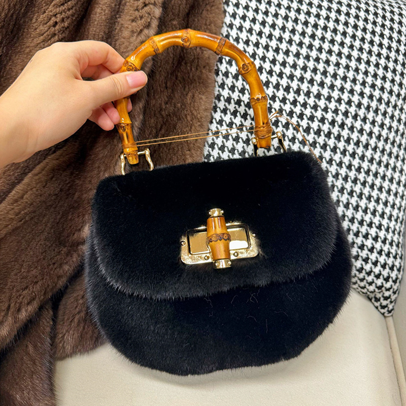 Women's Bags Mink Fur Handbags - Luxury Bags Gr ulasan dan harga
