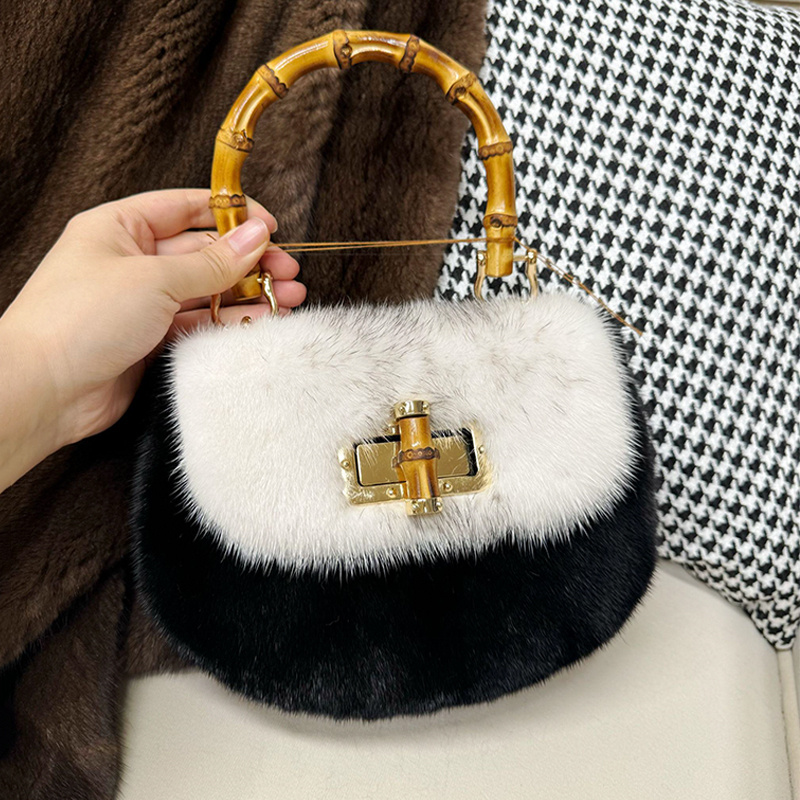 Women's Bags Mink Fur Handbags - Luxury Bags Gr ulasan dan harga