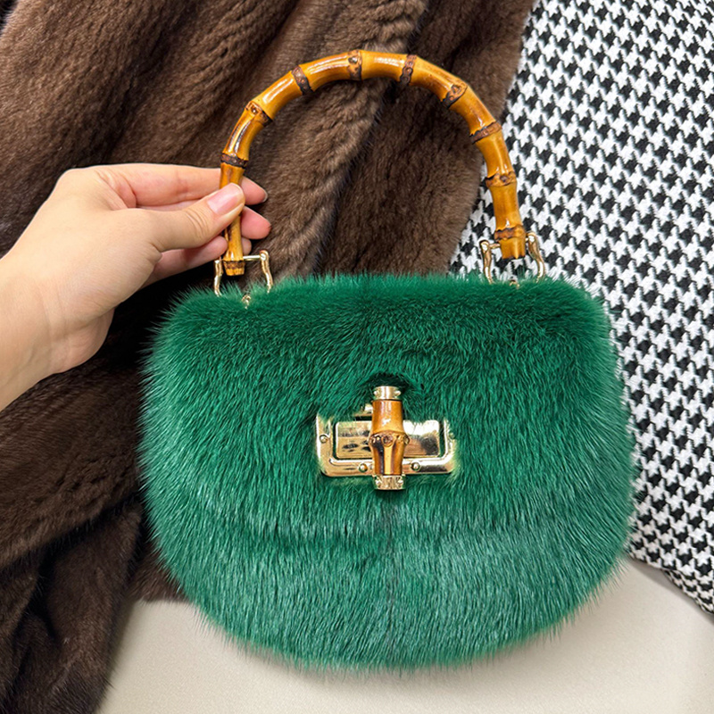 Women's Bags Mink Fur Handbags - Luxury Bags Gr ulasan dan harga